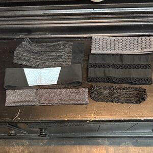 Set of Stylish Headbands in Black and Gray